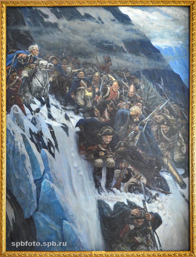 Переход Суворова через Альпы в 1799 году. Суриков В.И