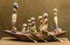 Египетское древнее царство XXI-XX вв. до н.э. Гребцы на каноэ.